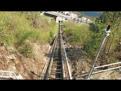 Standseilbahn Brissago Verbano - Talfahrt 2021 - Funicolare