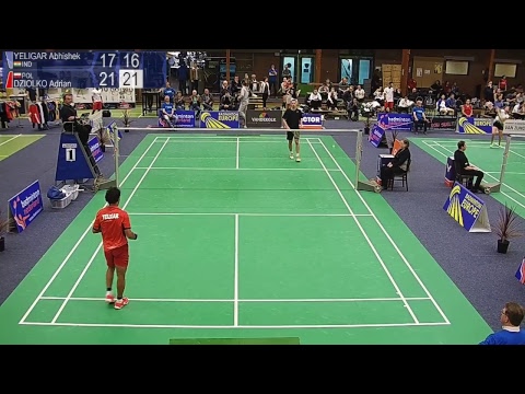 Abhishek Yeligar vs Adrian Dziolko (MS, QF) - Victor Dutch Intl. 2018