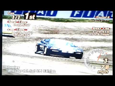 Gran Turismo 2 - Tahiti Dirt Route 3 II: One-on-one (Dirt Race)