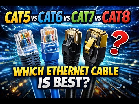 Cat5 vs Cat6 vs Cat7 vs Cat8: Which Ethernet Cable is Best- Cat5 vs Cat6 Cat7 Cat8?