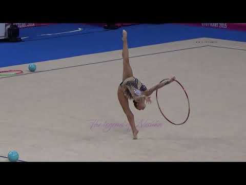 Viktoria BOGDANOVA (EST) hoop - 2015 Stuttgart worlds Qualifs