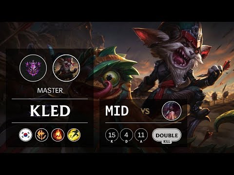 Kled Mid vs Akali - KR Master Patch 9.21