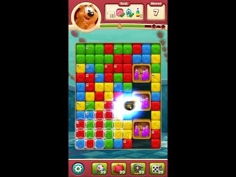 Toon Blast Level 7975 - NO BOOSTERS 🐻🐺🐱 | SKILLGAMING ✔️