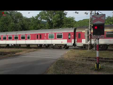 Železničné priecestie Žarnovica [SP0782] - 17.7.2022 / Železniční přejezd / Slovak railroad crossing