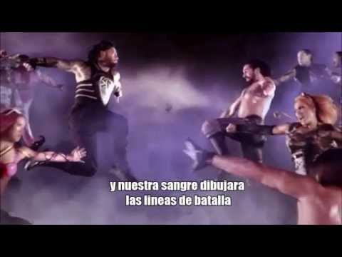 WWE Battleground 2016 theme song "this is a war" letra en español