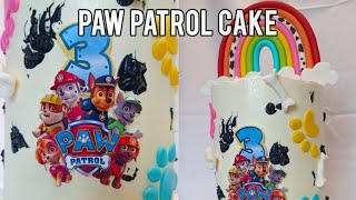 BEAUTIFUL PAW PATROL Cake tutorial| Decorate a Paw Patrol cake with me. #cakedecorating #cakebaker