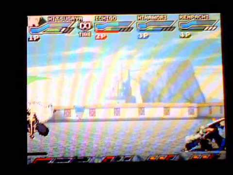 bleach dark soul  toshiro vs ichigo vs momo vs kenpachi