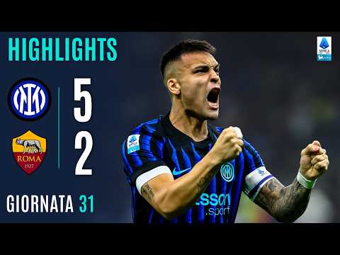 Video highlights della Inter vs Roma (5 a 2) - Giornata 31 - Fantacalcio e fantamedie