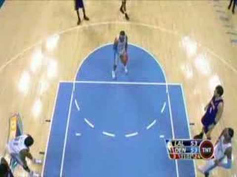 Allen Iverson & Melo vs Kobe Bryant the Lakers Game 06/07