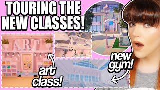 TOURING EVERY NEW CLASSROOM IN THE NEW SCHOOL! Art Class, Flying Class, GARDENING etc! 🏰 Royale High
