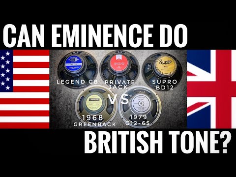 Can Eminence Speakers do British Tone? | PRIVATE JACK, SUPRO & LEGEND GB128 -vs-.Vintage Greenback