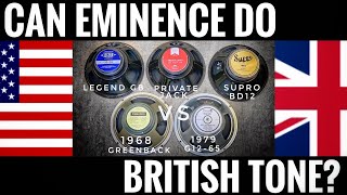 Video thumbnail for Can Eminence Speakers do British Tone? | PRIVATE JACK, SUPRO & LEGEND GB128 -vs-.Vintage Greenback by Johan Segeborn