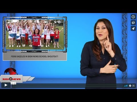 FSDB dazzles in Sign1News school Shoutout! (ASL - 11.8.19)