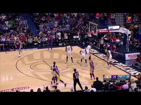 Julius Randle Block, Crossover and Dunk vs Pelicans | March 22, 2018