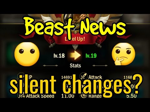 War and Order "Beast news, silent changes?"