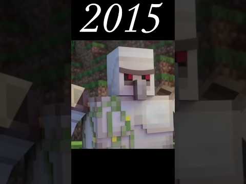 Iron golem evolution in Minecraft. #shorts