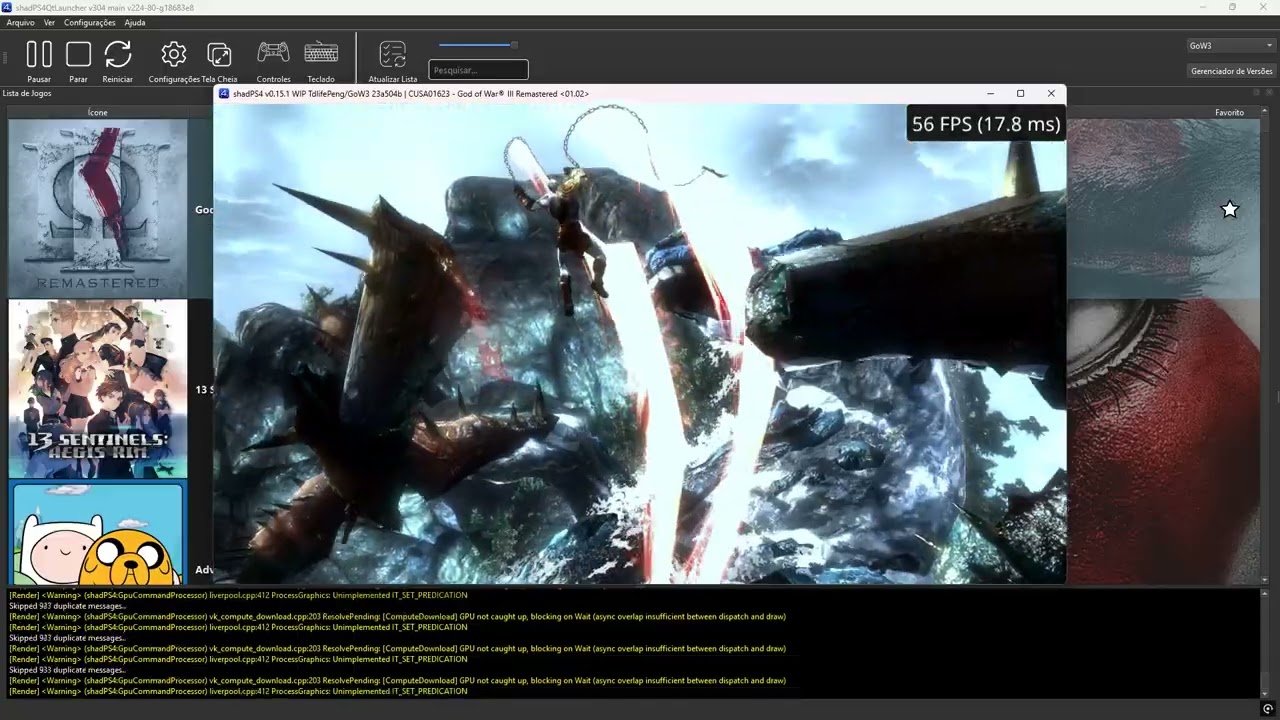 shadPS4 V0.15.1 WIP ComputeTexture Data Sync | CUSA01623 God of War® III Remastered 01.02