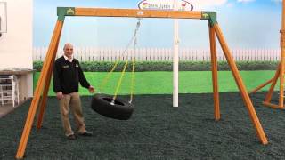 Wooden A-Frame Swing Sets