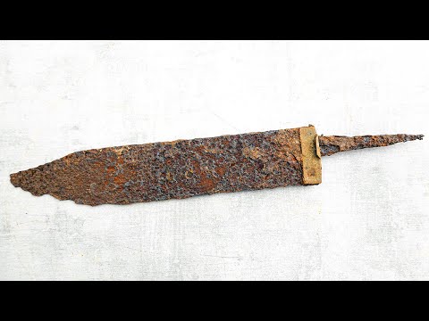 Restoration of Old Rusted Bowie Knife