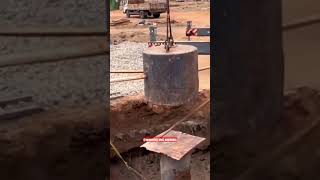 Pile Dynamic Load Test | PDA Test #civilengineering #motivation #realestate #construction #sitework