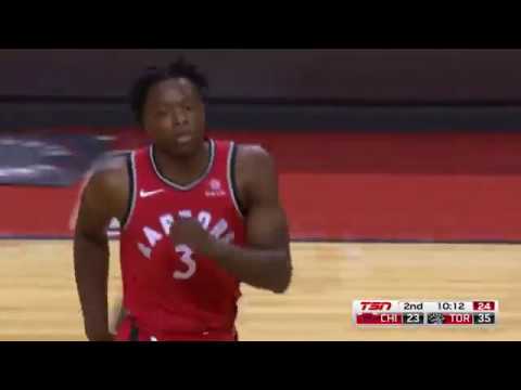 OG Anunoby First NBA Basket - Toronto vs Chicago