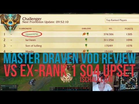 Master Draven VOD Review VS EX-RANK 1 S04 UPSET