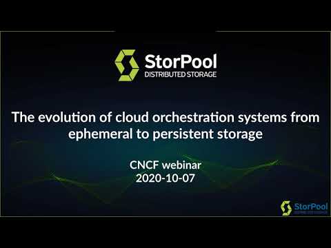 The evolution of cloud orchestration systems from ephemeral to persistent storage
