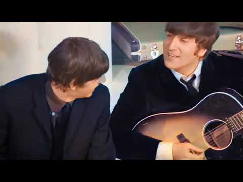 The Beatles - If I Fell (Colorized Footage)
