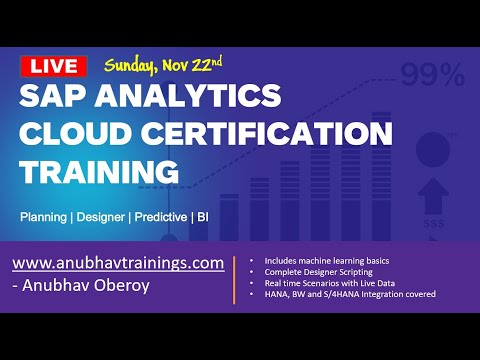 SAP Analytics Cloud Tutorial with LIVE Data Connections | Analytics Cloud Live Training | HANA Data