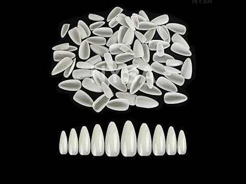 NYSA Almond Shape Artificial Nail Tips For Women False Nail Tips For Professionals Pack Of 500pcs