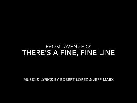 There's A Fine, Fine Line | Avenue Q | piano track