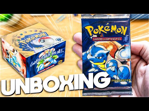 Pokemon 1st Edition Base Set Unboxing #1 - WIRD ES DAS GLURAK? 10 Turtok Packs!
