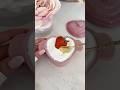 Single Serve Strawberry Shortcake Strawberry Shortcake Yum Cake Mini Heart Asmr Shorts