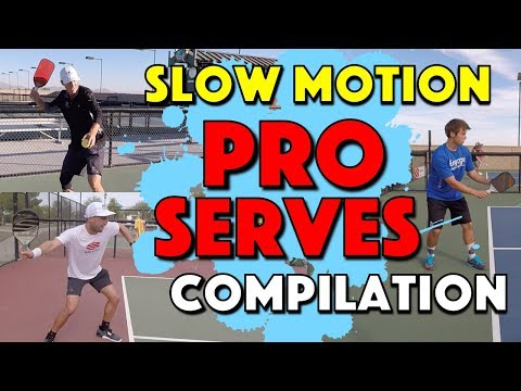 Pro Pickleball Serves | Slow Motion Serves with Top Pro Players