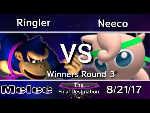 The Final Destination 8/21/17 Ringler (DK) vs. Neeco (Jigglypuff) - SSBM Winners Round 3
