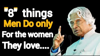8 Things Men Do Only For The Women They Love || Psychology || psychological facts about men.