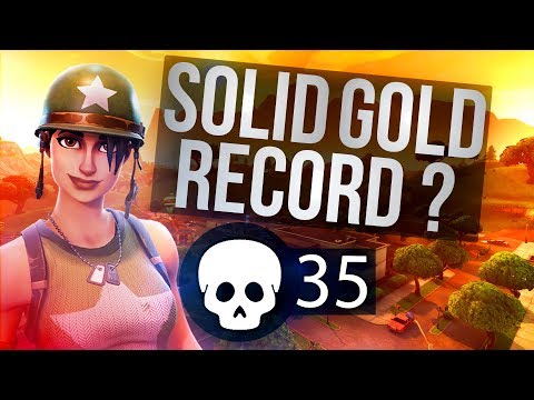 35 Kill Soloish vs Squads (Solid Gold) Fortnite