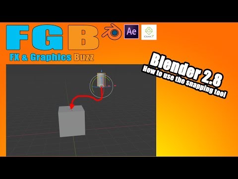 Blender 2.8: How to use the snapping tool