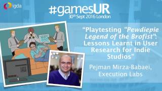 Lessons Learnt in User Research for Indie Studios