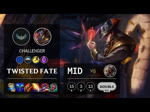 Twisted Fate Mid vs Zed - EUW Challenger Patch 12.4