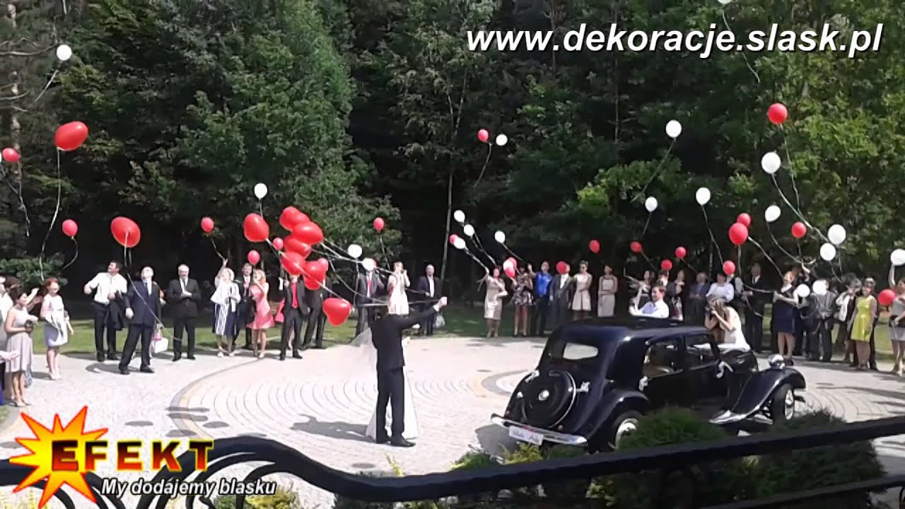 Balony z helem na Ślub i Wesele