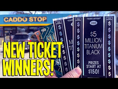 NEW $100 LOTTERY TICKETS! $5 Million Titanium Black