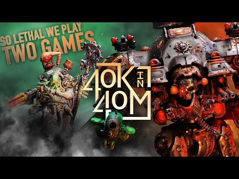 So Lethal we had to play two games. Admech vs Knights. Warhammer 40k in 40 minutes