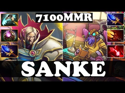 Dota 2 - SANKE 7100 MMR Plays Invoker And Tinker - Ranked Match Gameplay