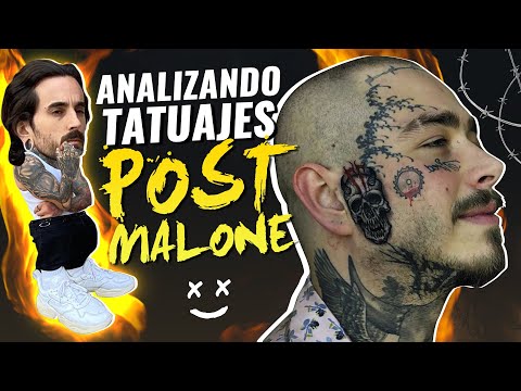 POST MALONE MESSES UP his FACE 💉 Reviewing HIS TATTOOS