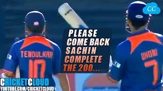 Sachin Super Charged  Just Missed his 1st 200  Ret