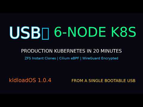 6-node Kubernetes cluster, rack to running in 18 minutes