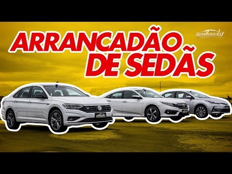 Civic x Corolla x Jetta! Qual o sedã mais rápido do Brasil? - Arrancadão #11 | Acelerados