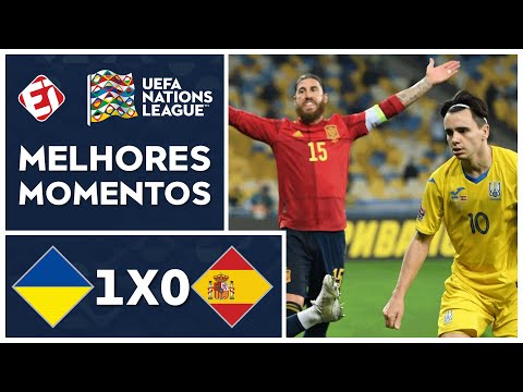 Gols e lances de Ucrânia x Espanha