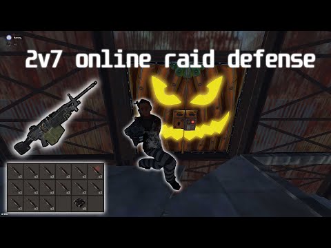 RUST 2v7 online raid defence S/17EP1